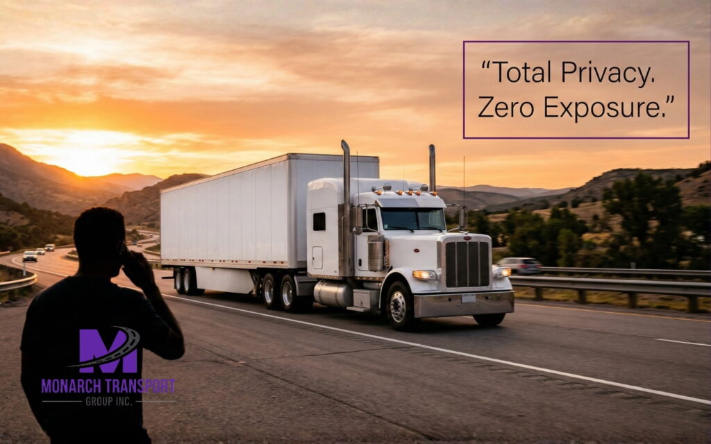 Enclosed Car Shipping The Gold Standard for Luxury and Exotic Vehicle Transport (4) Hard-sided enclosed trailer driving on highway providing total privacy for luxury vehicle transport