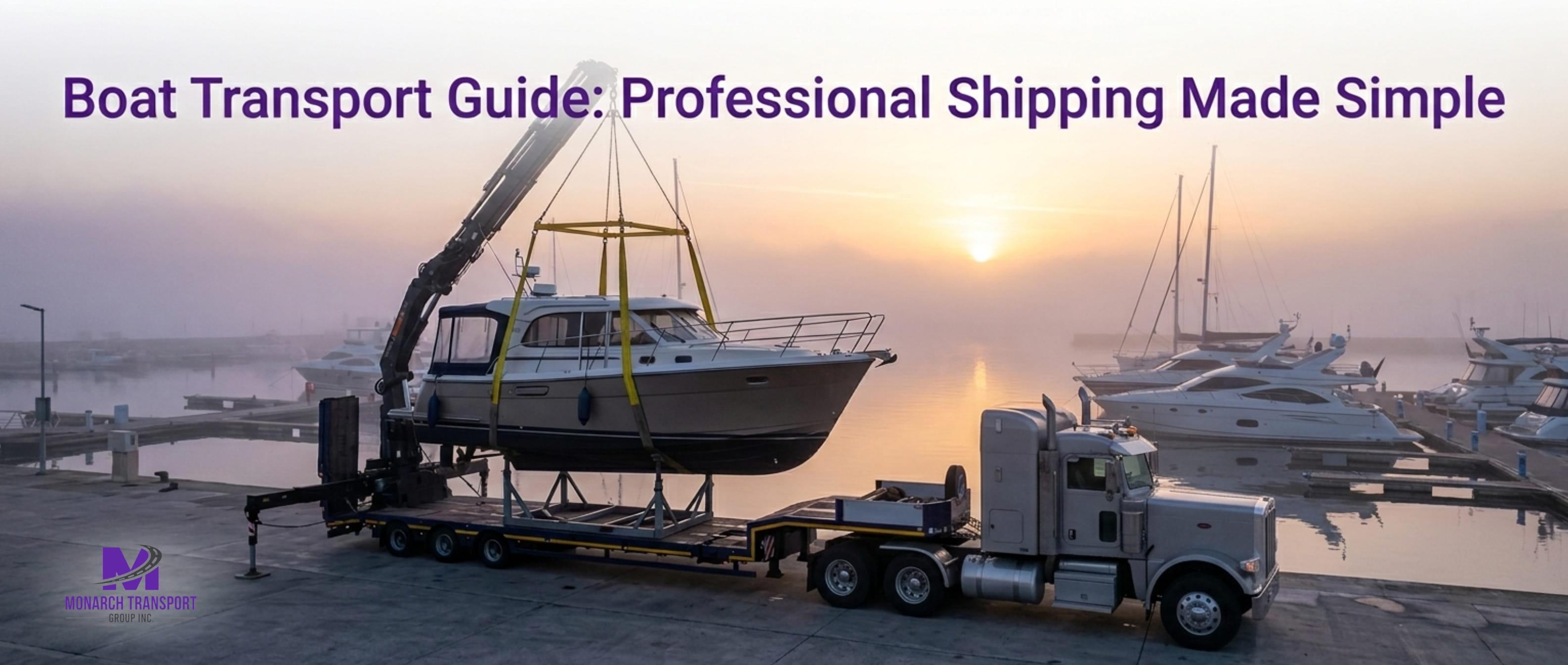 Boat Transport Guide: Professional Shipping Made Simple