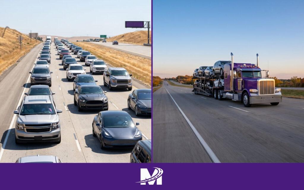 Monarch Why Is Car Shipping So Expensive (13) Visual comparison between the high-traffic summer peak and the more cost-effective autumn shipping season.