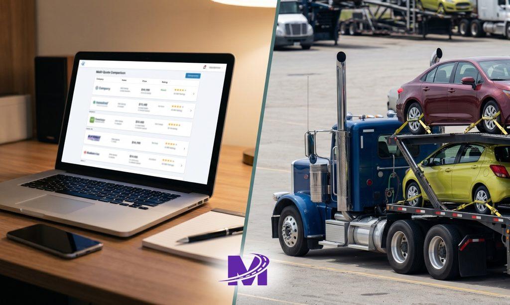 Monarch - Car Shipping Deposit Explained_ Why Brokers Ask for It and When You Pay 4 Side-by-side comparison of booking through an auto transport broker versus directly with a carrier