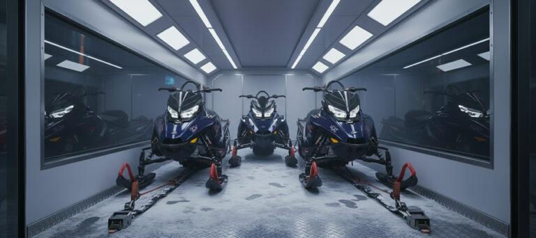 Snowmobile Hauling